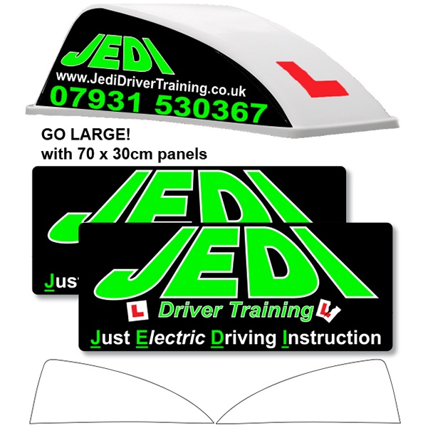 Custom Design White Aero Roof Sign Tri-Pak XTRA